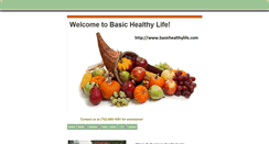Desktop Screenshot of basichealthylife.com